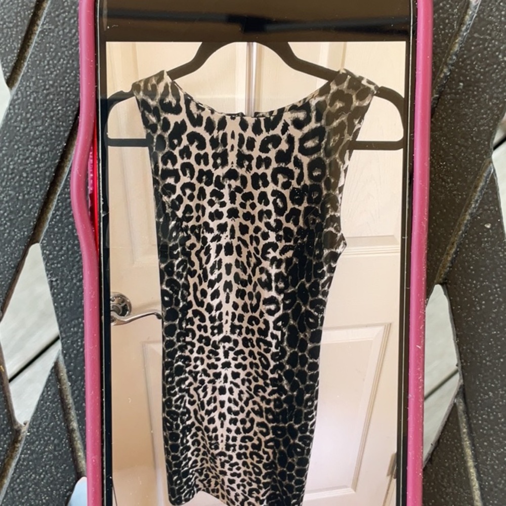 Leopard Print Sleeveless Dress